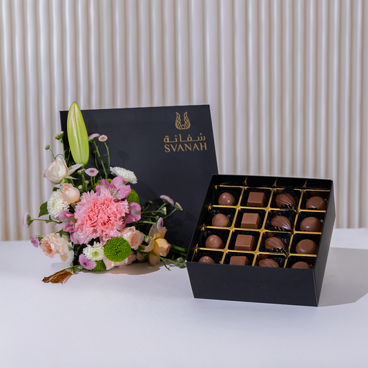 Graduation Chocolate Box with Flowers