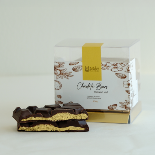 Pistachio Kunafa Dark Chocolate Bars