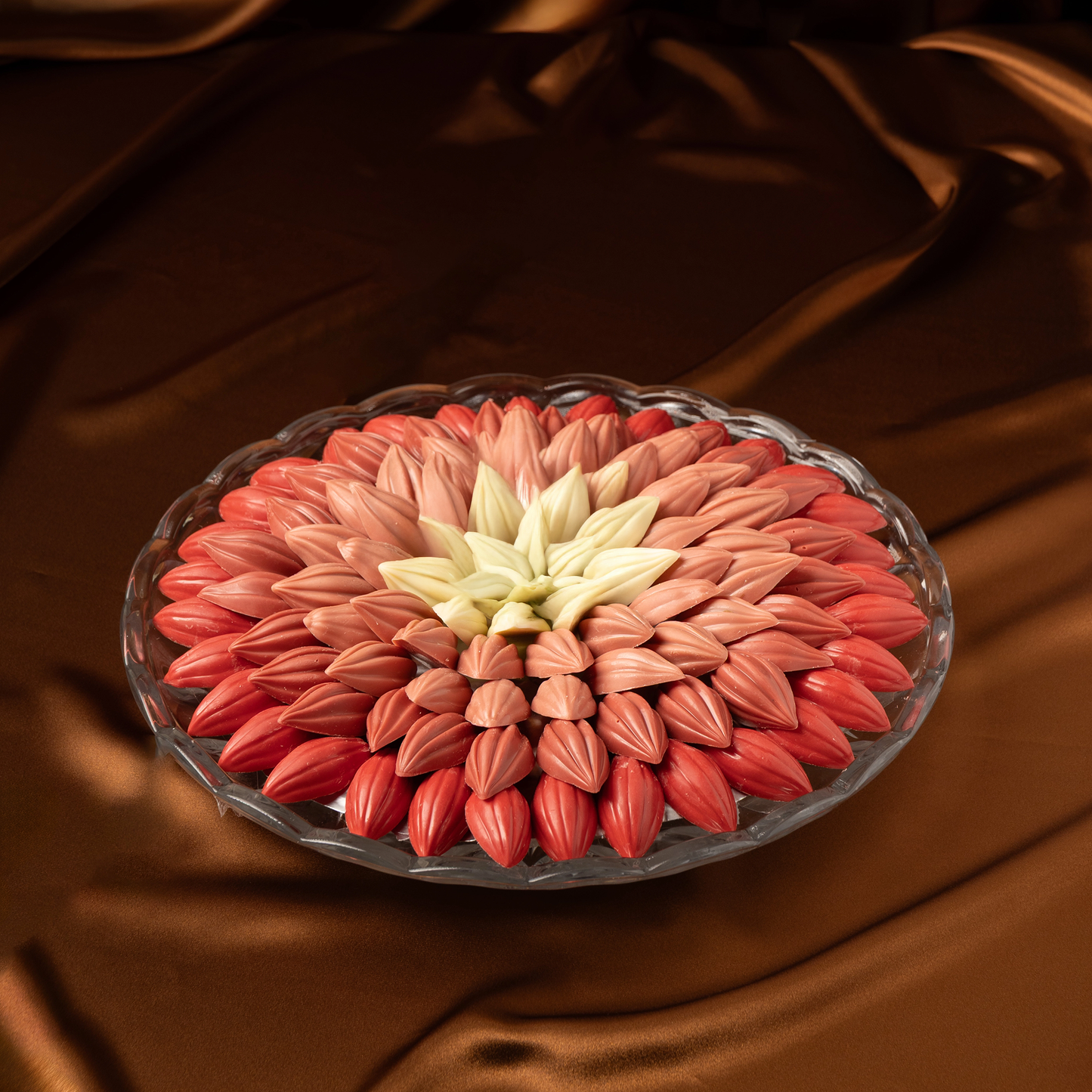 الزهرة الحمراء - صينية شوكولاتة